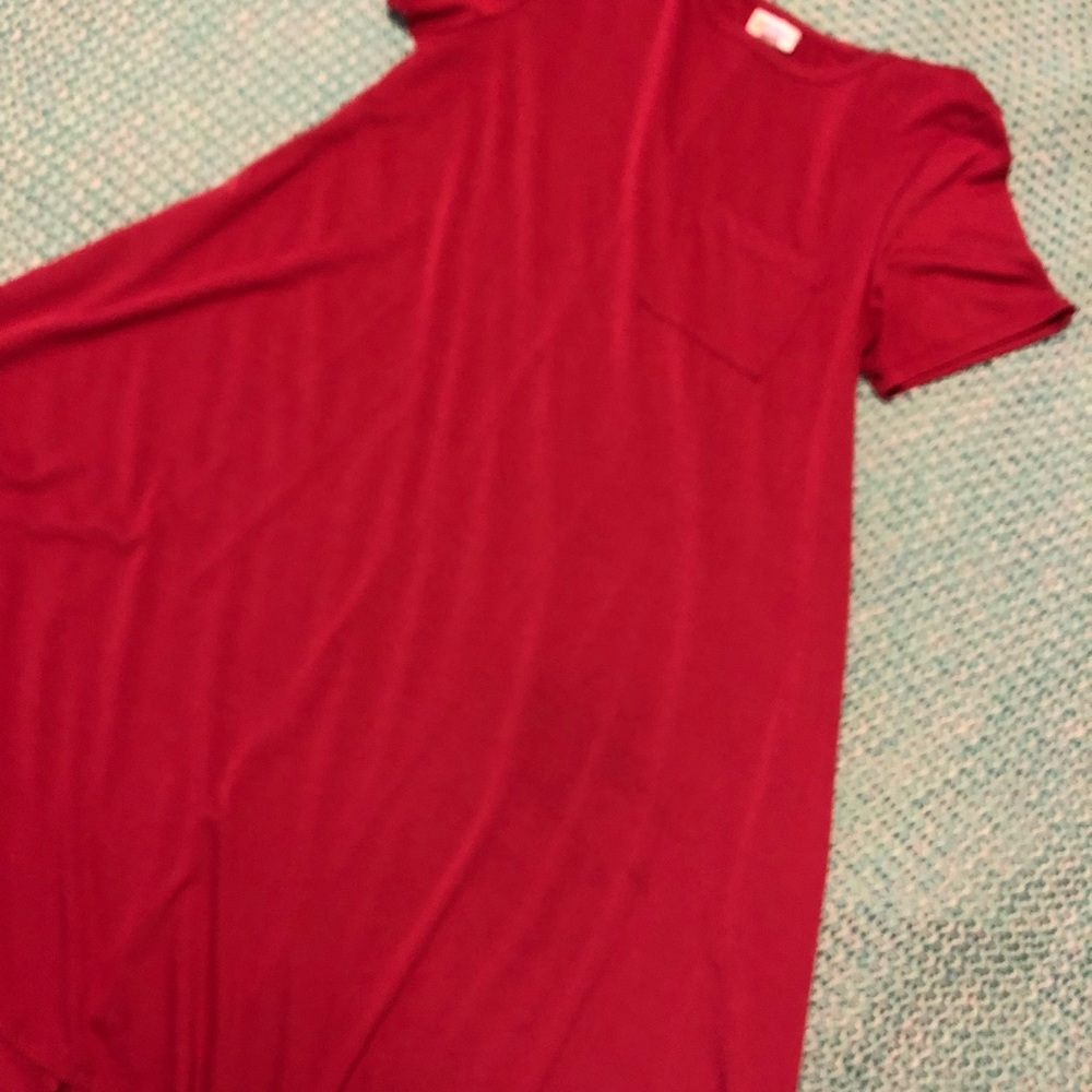 LuLaRoe Carly Dress Small Maroon/burgundy
